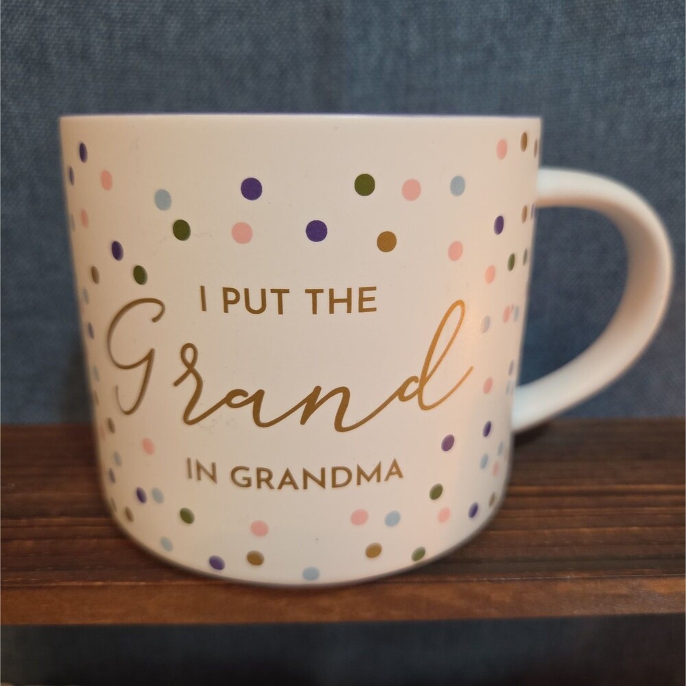 Threshold Grand In Grandma 16oz Stoneware Coffee Mug Dotted